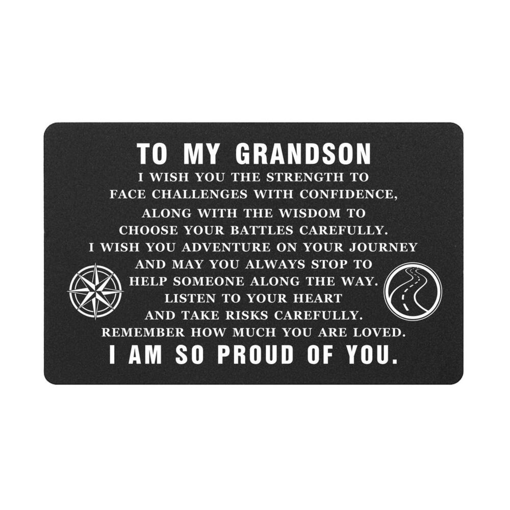 4103 Grandson Gifts Grandson Graduation Cards Grandson Wallet Card